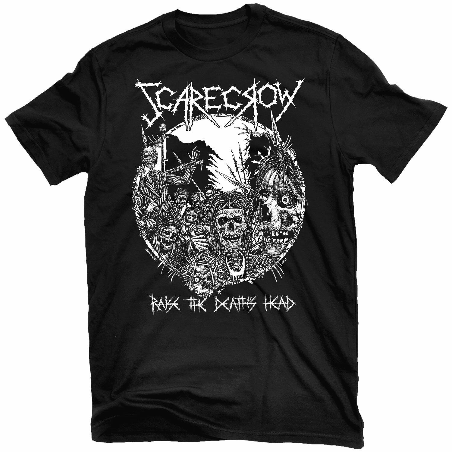 

SCARECROW Raise The Death s Head T-Shirt NEW! Relapse Records TS4678 S