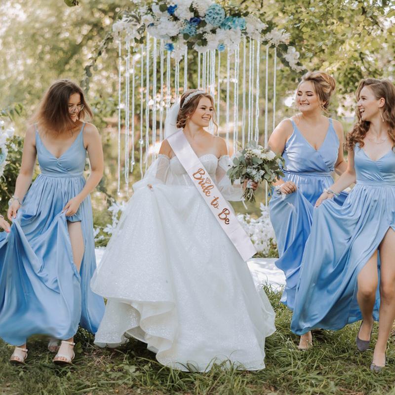 Hen Party Bride To Be Sash White Veil with Comb Rhinestone Tiara for Wedding Bridal Shower Decoration Bachelorette Party Gifts