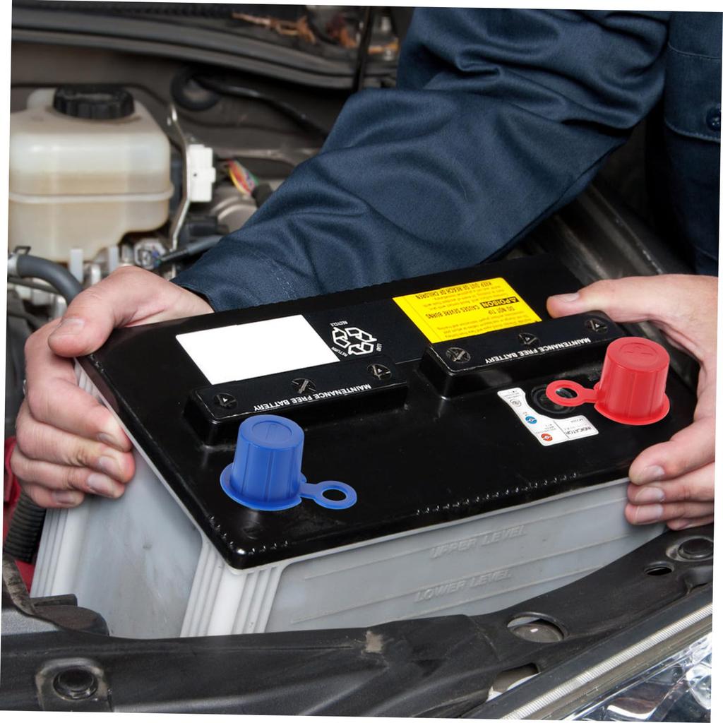 VALICLUD Terminal Cover Caps 1 Pair Car Protector Auto Electrode Protective Cover