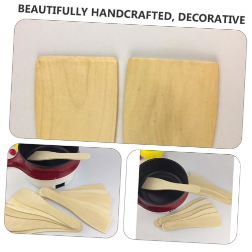 OKUMEYR Wooden Spatula, Cooking Turner, Nonstick Cooking Scoop, Kitchen Accessories