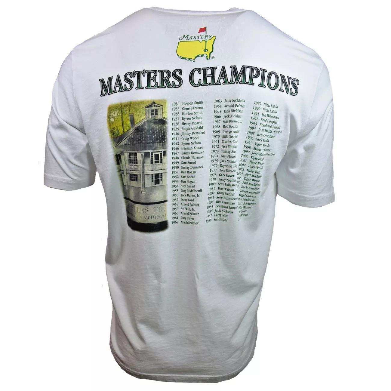 Masters Champions Men s T-shirt Size Small -2015 Augusta Tournament-Tiger Woods 2XL
