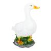 Entenfigur Dekoration Simulation Wasserdichtes Harz Tierskulptur Ornament für Garten Rasen M
