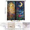 Elegant Night Sky and Moon Waterproof Shower Curtain – Perfect for Adding a Magical and Dreamy Touch To Your Bathroom Decor