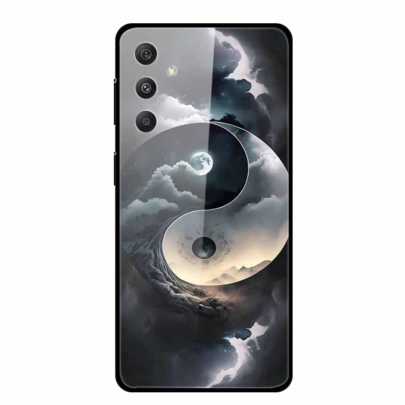 Tempered Glass Case For Samsung Galaxy S24 Plus Case Hard Glass Back Cover Soft Bumper For Samsung S24 Plus Phone Case S24Plus