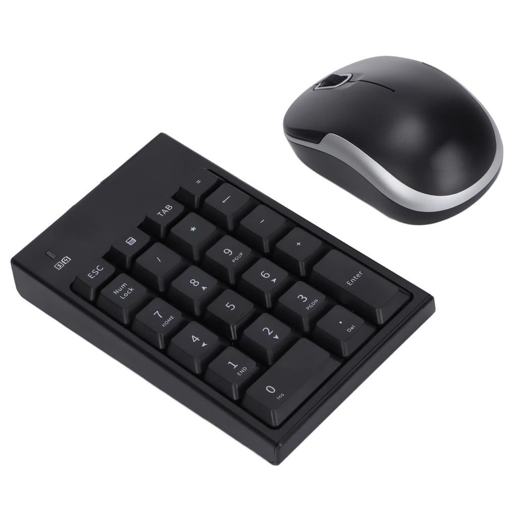 Numeric Keyboard Mouse Set MC‑61CB Wireless 2.4g Portable Silent Keypad Mice for Desktop Laptop