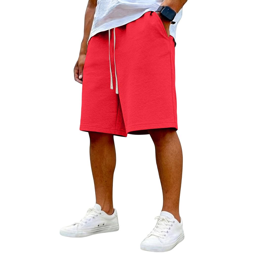 Men's Summer Drawstring Casual Shorts Men's Fashion Sports Shorts