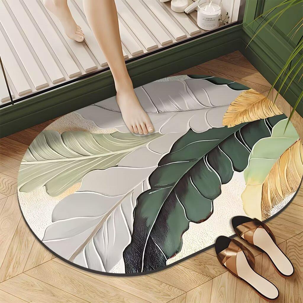 Ins Air Bathroom Floor Mat Bathroom Foot Mat Water Absorption Quick Drying Dirt Resistant Anti Slip Diatom Mud Soft Pad Foot Mat