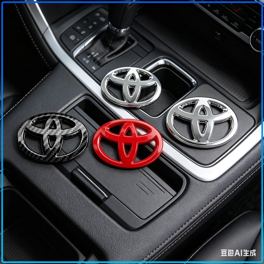 1Pcs Car Steering Wheel Badge Decal Auto Styling Car Decoration Sticker For Toyota C-hr Prado Rav4 Yaris Hilux Prius Avensis Corolla Camry