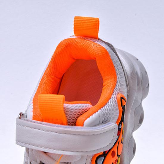 Kinder-Sportschuhe mit Dinosaurier-Motiv, atmungsaktive Mesh-Sneaker für Jungen und Mädchen, Kleinkinder, leichte Lauflernschuhe mit rutschfester Innensohle, für draußen und drinnen, für die Schule