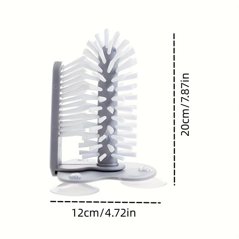 Cup Scrubber Glass Cleaner Lazy Bottles Brush Sink Kitchen Accessories 2 In 1 Drink Mug Wine Suction Cup Cleaning Brush Gadgets
