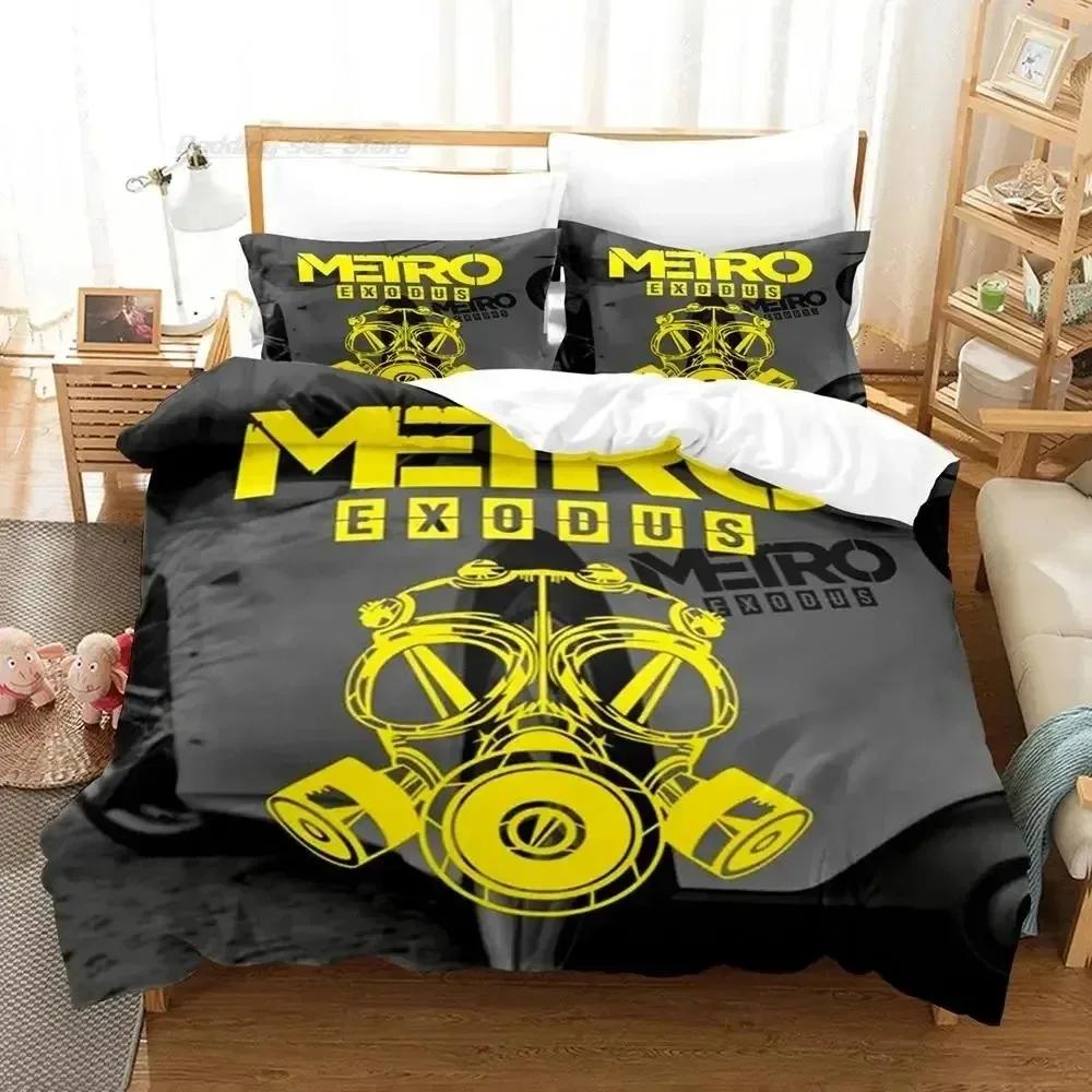 Metro exodus 3D NEW Duvet Cover Pillowcase Bedding Set Adult Boy Girl Bedroom Decoration Children Single Double Large