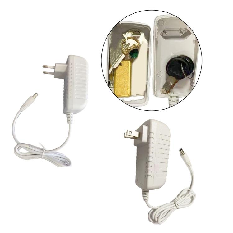 Charger Storage Case With Locking Mechanism ABS Secret Safe Box For Jewelry Cash Keys Travel Friendly Solution