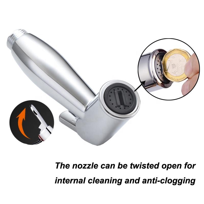 Promotion Attachment Chromed Abs Plastic Hand Held Toilet Bidet Sprayer