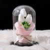 Tulip Glass Cover Flower Lamp Practical Birthday Gift Ornament Decorative Gift Teachers' Day Valentine's Day Eternal Flower Lamp