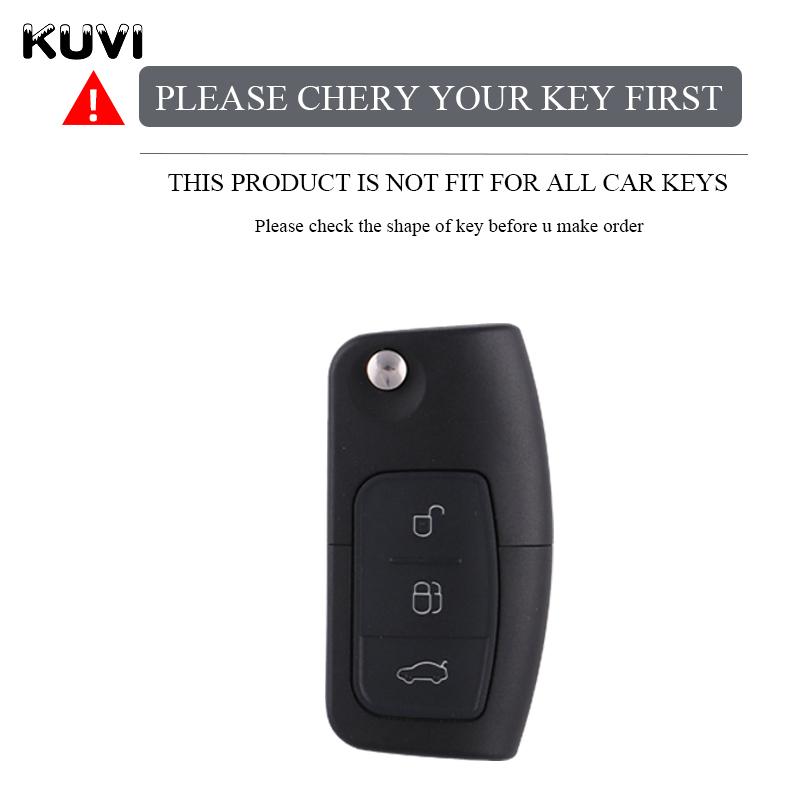 ABS Carbon Fiber Car Key Case Cover For Ford Fiesta Focus 2 Ecosport Kuga Escape Falcon B-Max C-Max Eco Sport Galaxy Accessories