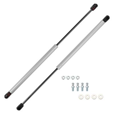 Motoforti Universal Lift Support Struts, 20"/500mm, 60lb/267N/27kg, Silver Tone, Set of 2