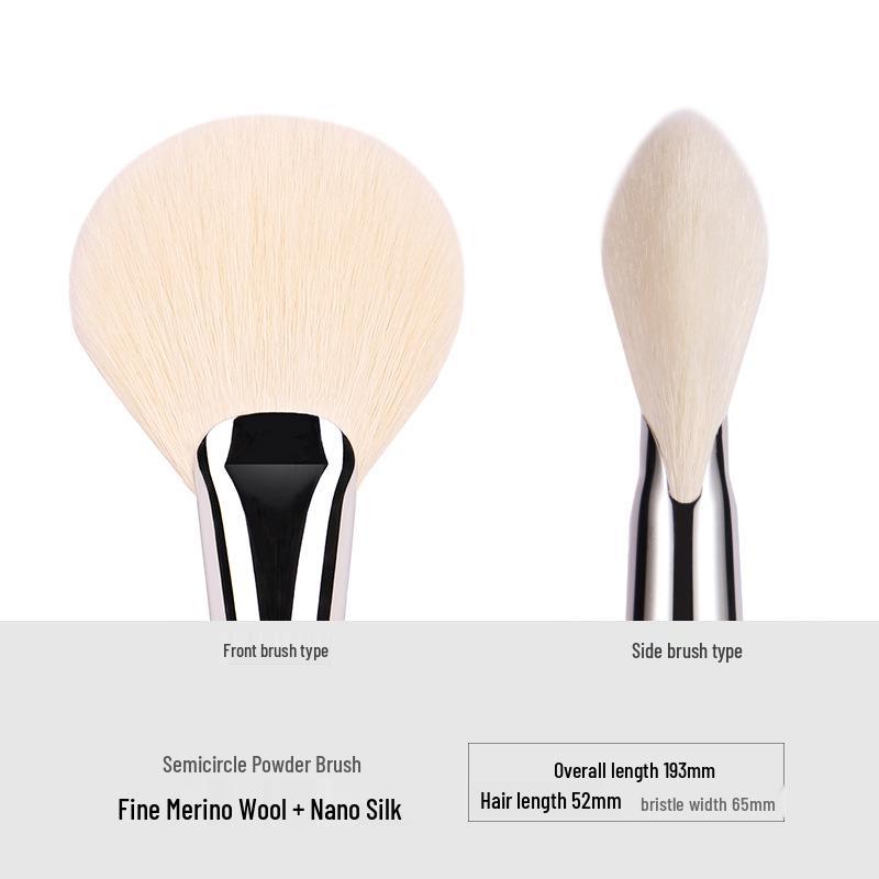 Ebony Wood Animal Hair 40-Piece Makeup Brush Set for Eyeshadow and Blush