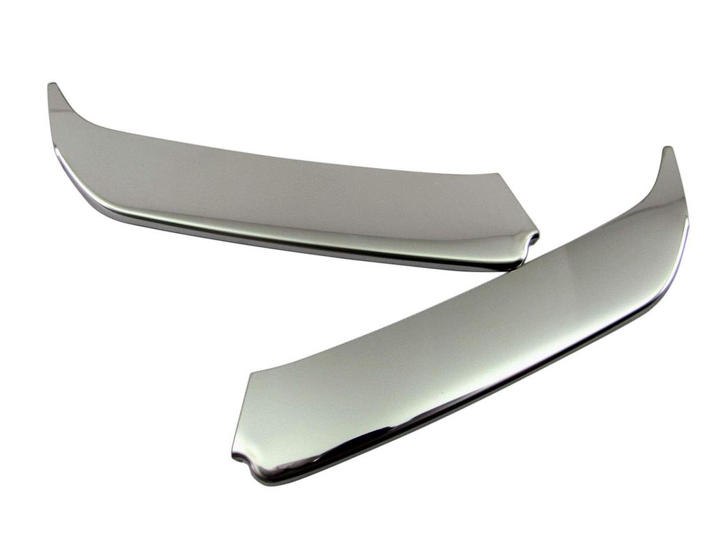 BRIGHTZ Finish Stainless Steel Fog Light Moulds for Honda Crown and 204 Ultra-Mirror (2-Piece) 200, 201, (Pre-facelift) [FRO-ETC-MID-020] (Part