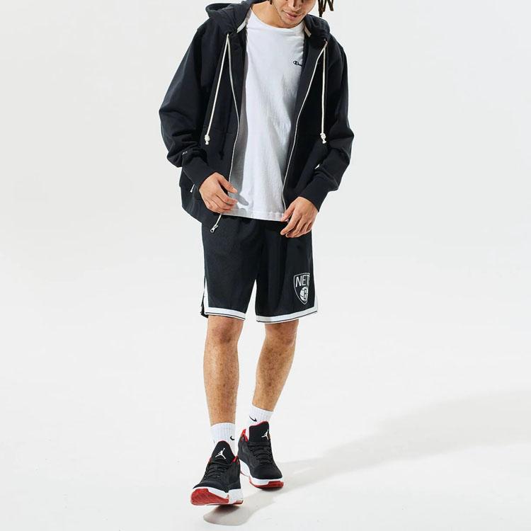 Nike NBA Brooklyn Nets Icon Edition Dri-FIT Swingman Shorts Black/White Men Streetwear AJ5584-010