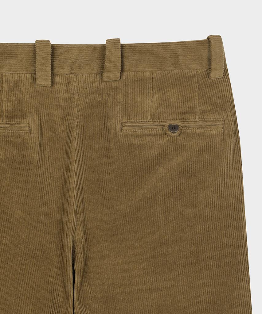 BROOKS BROTHERS Traditional Fit 8W Corduroy Pants (Brown) (Bbpcmm69194Ew)