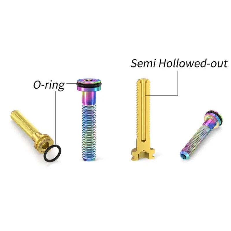 Mountain Bike Headset Cover Titanium Alloy 28.6mm Compatible for Road Mountain Bikes Lightweight Durable woohoo