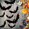 Spooky Halloween Bat Decorations Realistic with Eyes Simulation Bat Pendant Trick or Treat Hanging Spooky Bats Porch Yard