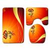 Christmas Bathroom Floor Mat Toilet Three-Piece Set