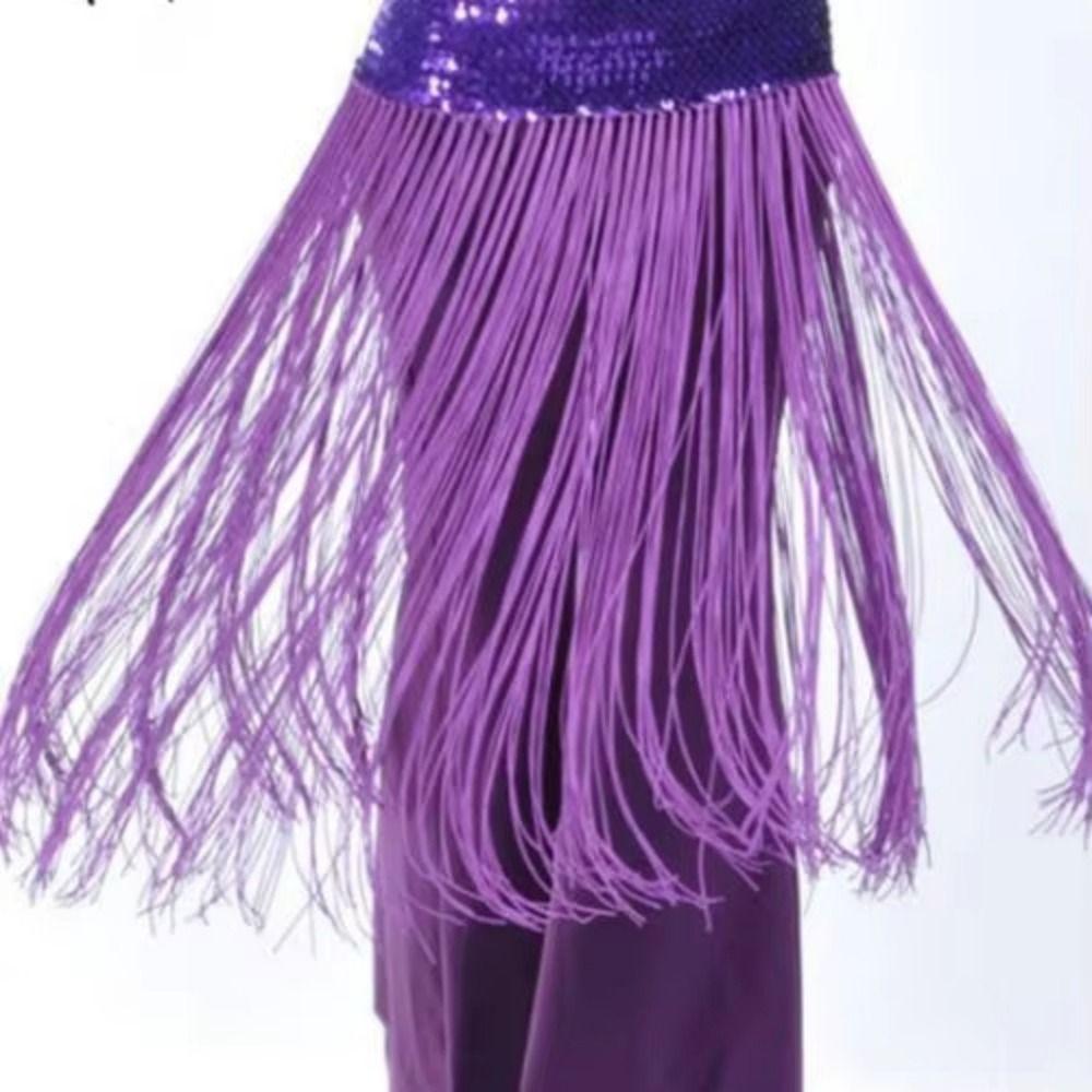 Long Tassel Belly Dance Hip Scarf Creative Sequin Waist Chain Belly Dance Belt  Women Accessory