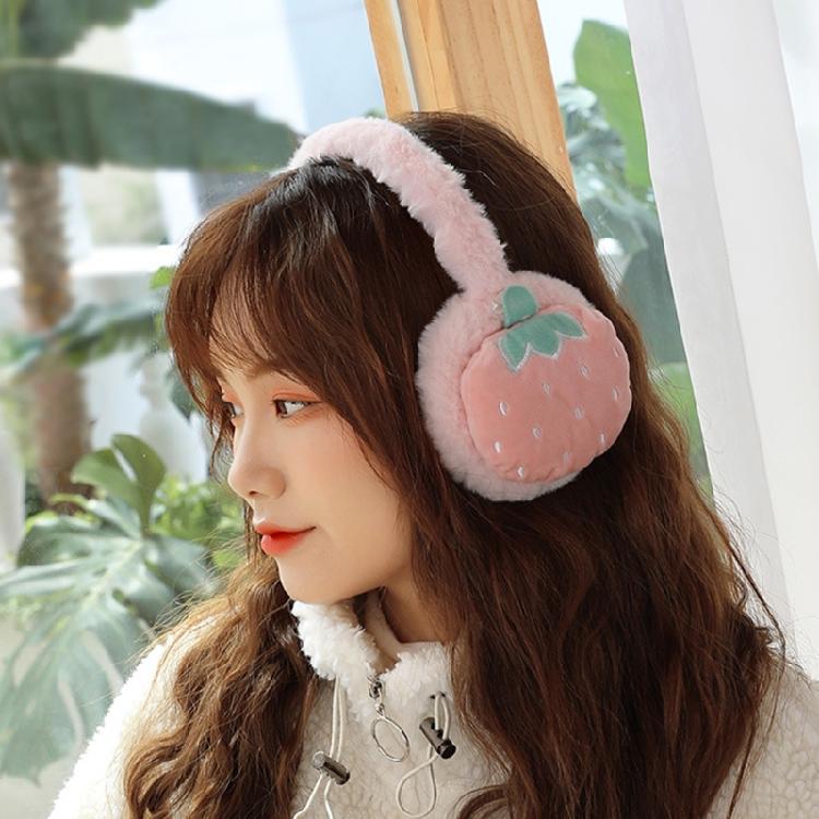 Adjustable Fruit Ear Muffs Warm & Soft Fluffy Cute Winter Warm Earmuff Ear Muffs