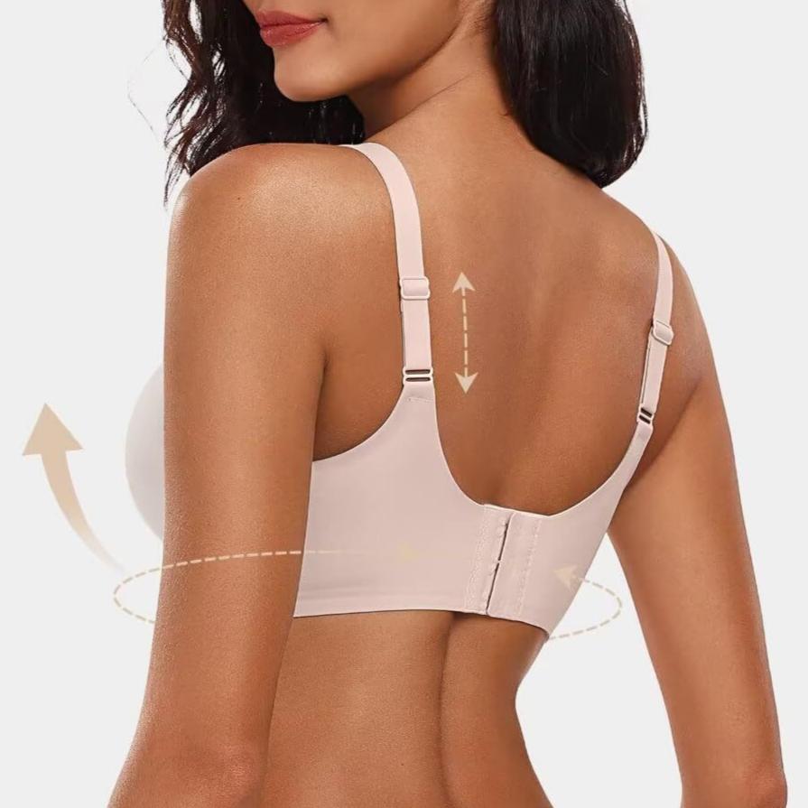Large Size Push-up Seamless Bra Thin Style Breast Support Anti-sagging Smooth Bra
