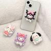 Cartoon Flip Mirror Puppy Mobile Phone Airbag Bracket Back Sticker Kt Cat Devil Makeup Mirror Portable Cute Mirror Sticker