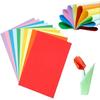 Eclet 40 Pcs Color A4 Medium Size Sheets (10 Sheets Each Color) Art and Craft Paper Double Sided Colored Set 91