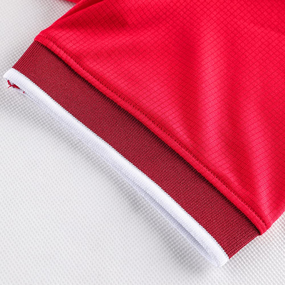 Kelme Jungen Fußballtrikot, Kinder T-Shirt und Hose Set, Fußball/Futsal Bekleidung (Rot, Größe 160cm)