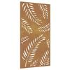 VidaXL Décoration murale jardin 105x55 cm acier corten design feuille 824493