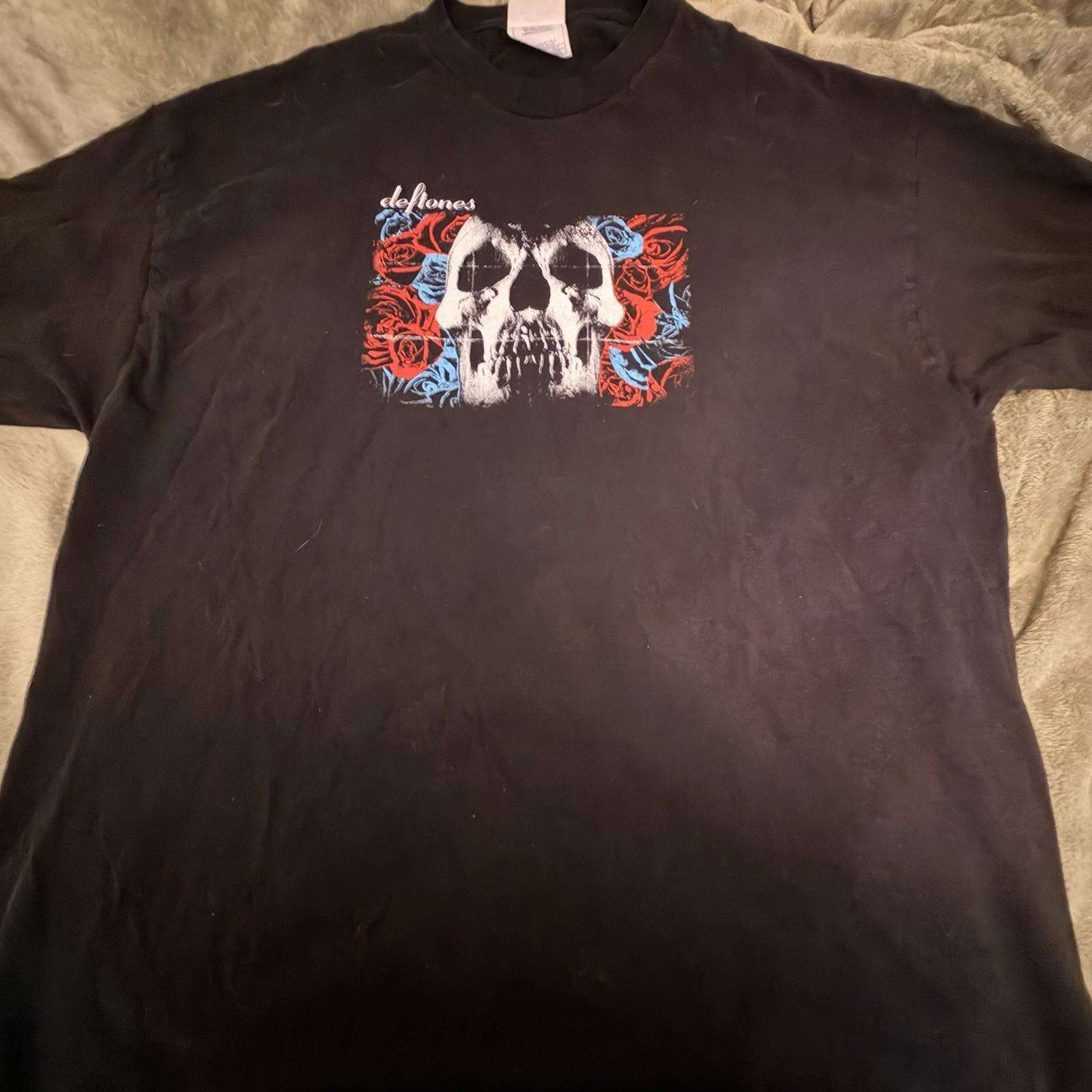 Vintage 2003 Deftones Self Titled Skull And Rose Tour Tshirt Size 2xl Rare Size Unisex T-Shirt XXXXL