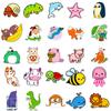 50pcs Cartoon Animal Sticker Waterproof Vinyl Decals DIY Laptops Water Bottles Phones Decorative Stickers