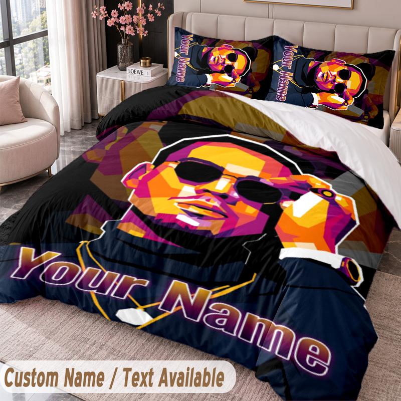 Custom Name Text 3Pcs Bedding Set Apache 207 Duvet Cover And Two Pillowcases