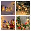 Christmas Tree Led Snow Globe Bulb String Lights For Indoor Outdoor White Warm