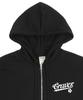 Graver [Unisex] Baseball Logo Flower Smile Zip-Up Hoodie_Black