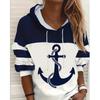 Women's autumn and winter trend casual sweatshirt new hooded