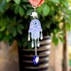 Vintage Resin Blue Eye Palm Wall Hanging Hand Pendant Devil Eye Decorative Ornament for Cross Border