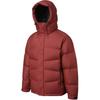 Salomon Solid Color Hooded Zipper Long Sleeve Down Jacket Unisex Outerwear Dark-Red LC2580700