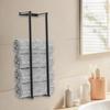 Towel Rack for Bathroom Wall Mounted Towel Rack Holds Rolled Towels Metal Towel Organizer for Small Bathrooms Guest Rooms RV