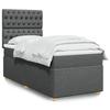 VidaXL Slatted Bed Base with Mattress Dark Grey 80x200 Cm Fabric 3293415
