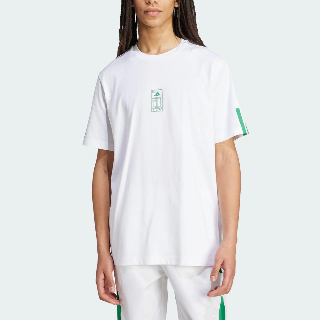 Adidas SS25 Stadium Ticket Loose Comfortable Short Sleeve T-Shirt Men Tops JM6473