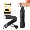 PD240W Cable 40Gbps USB4 Short USB C To C Cable Fast Charging Type C Data Transfer 8K Data Charge Extension Cable For Phone