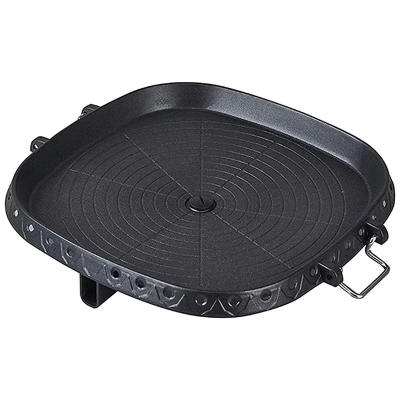3 Shape 32cm Korean Maifan Stone Grill Pan Non-stick Portable Household Outdoor BBQ Plate Smokeless Aluminum Tray Hot New