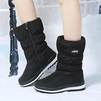 Women Winter Platform Thick Plush Waterproof Non-Slip Snow Boots Chunky Fashion Warm Fur Outdoor Girl'S Shoes Botas De Mujer