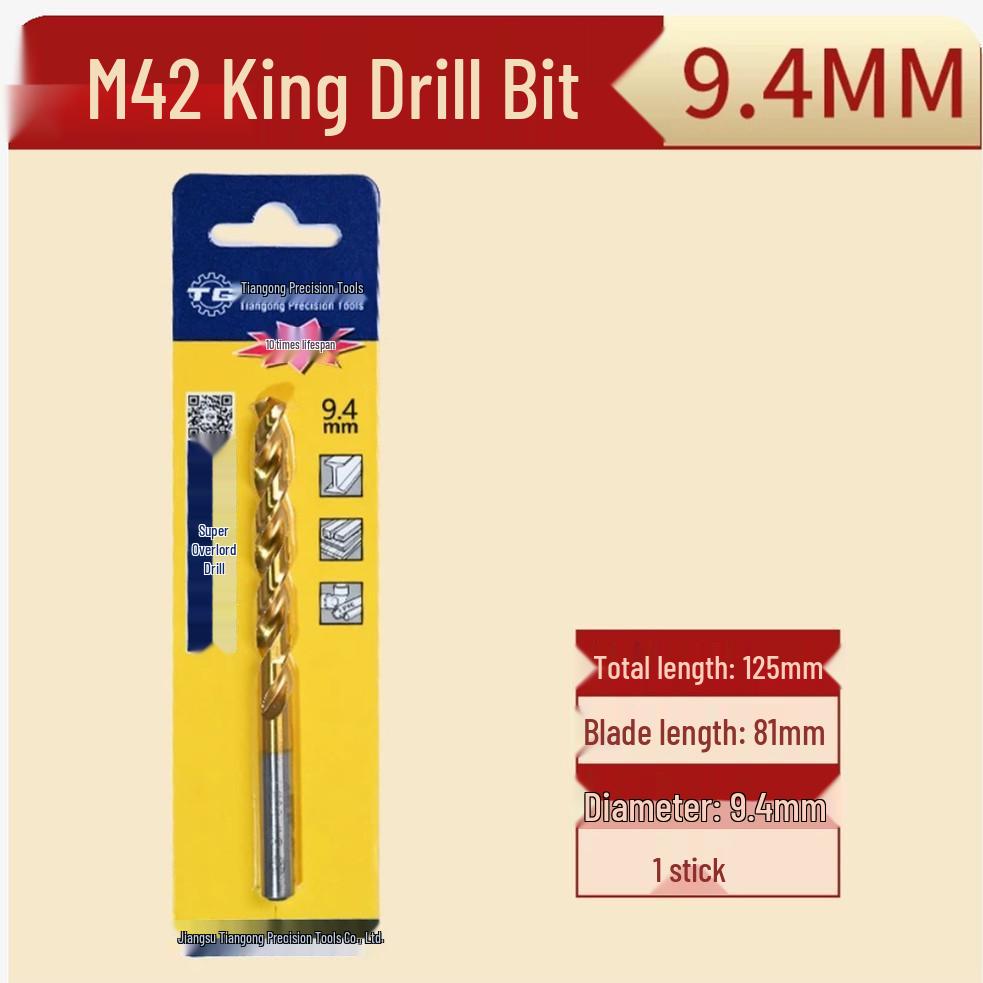 Tiangong M42 Overlord 8% Cobalt High-Speed Steel Twist Drill Bit for Stainless Steel