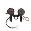 2-in-1 Motorrad Kilometerzähler Tacho Drehzahlmesser Modifizierte LED Geschwindigkeitsmesseranzeige Motorrad Kilometerzähler Universell Für Cafe Racer